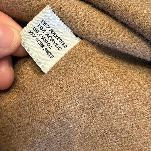 Vintage London Fog Lined Trench Coat Black Tan Sz 14 2X Capsule Old Money Wool - Picture 13 of 16